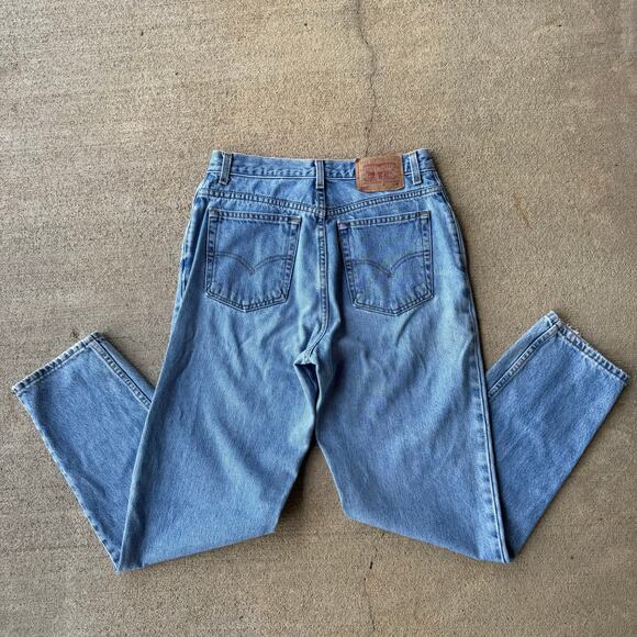 Vintage Y2K Levi's 550 Relaxed Fit Tapered Leg Mom Blue Jeans 12 MIS M - Picture 1 of 9